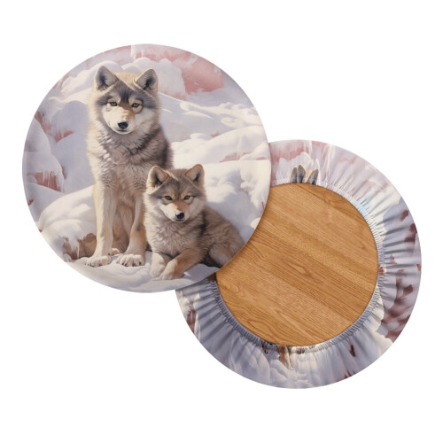 Καλύμματα καθισμάτων σκαμπό μπαρ Wolf Snow, 14-16", ελαστικά αντιολισθητικά, 1