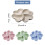 4-Compartment Plastic Plates – Appetizer, Dessert & Condiment Use, Reusable Round Blue Plates, One Size 2
