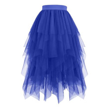 Children's Solid Color Long High Waisted Cake Skirt With Lace Skirt For Girls(E,100%Polyester)