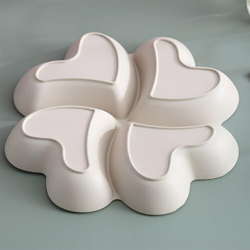 4-Compartment Plastic Plates – Appetizer, Dessert & Condiment Use, Reusable Round Blue Plates, One Size 2