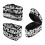 Ασπρόμαυρη θήκη αποθήκευσης ατμοσίδερου με κηλίδες – Ελαφριά τσάντα ταξιδιού, 1
