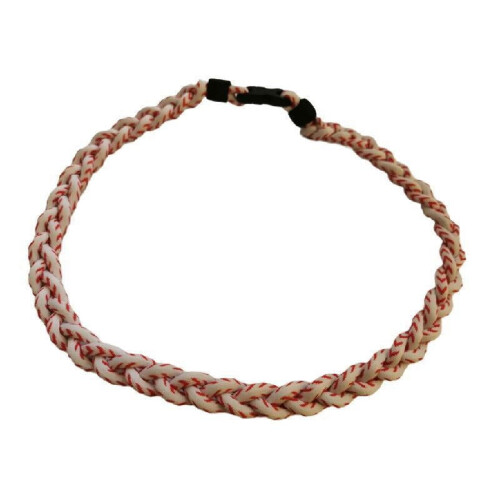 Braided Baseball Necklace Adjustable Elegant Design