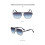 CY-98381Ανδρικά τετράγωνα γυαλιά ηλίου - Ευρωπαϊκή & Αμερικανική μόδα, μεταλλικός 2