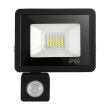 Projecteur LED extérieur à détecteur de mouvement PIR, 100W/50W/30W/20W, étanche IP66, idéal pour les murs, les jardins et les rues. Met en