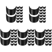 100St Afneembare Zwarte Resin PVC Voor En Hoed