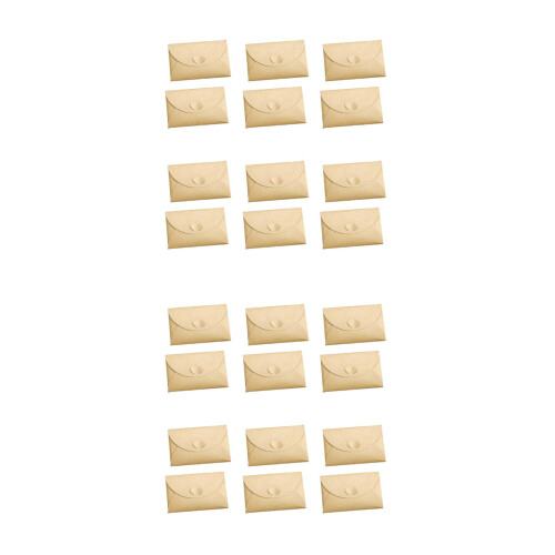 24Pcs Kraft Envelopes Khaki for Storage Postcard DIY