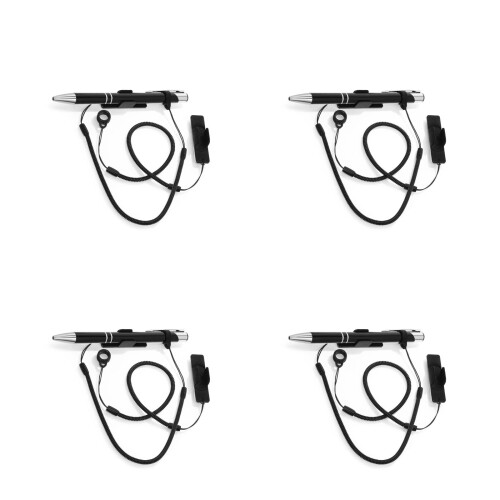 8Pcs Black Elastic Pen Strap Clip for Touchscreen Stylus
