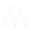 5Pcs Versatile White Zipper Puller Helper for Dress and Boots 8