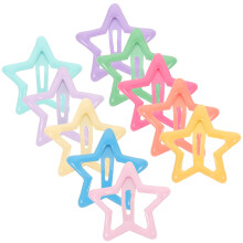 Girls Hair Clips Star Design 10 Pcs for Ages 8-10