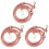 3Pièces Accessoire Sac PU Rose Bandoulière Ajustable Robuste 1