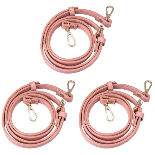 3Pièces Accessoire Sac PU Rose Bandoulière Ajustable Robuste