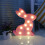 Lampe lapin LED décorative en plastique pour chambre 8