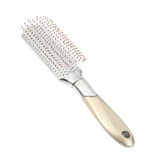 Hair Brush Detangling Brush Travel Wet Hair Brush Silver Tone 8.94"x2.17"x1.18"