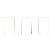 3Pcs Golden Metal Desk Calendar Display Stand for Home and Office Use