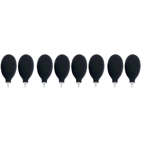 8Pcs Black Silicone Blower Squeeze Cleaner for Dust Removal
