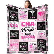 HELLOYOUNG Flannel Quilted Blanket 60x50 inches Super Soft