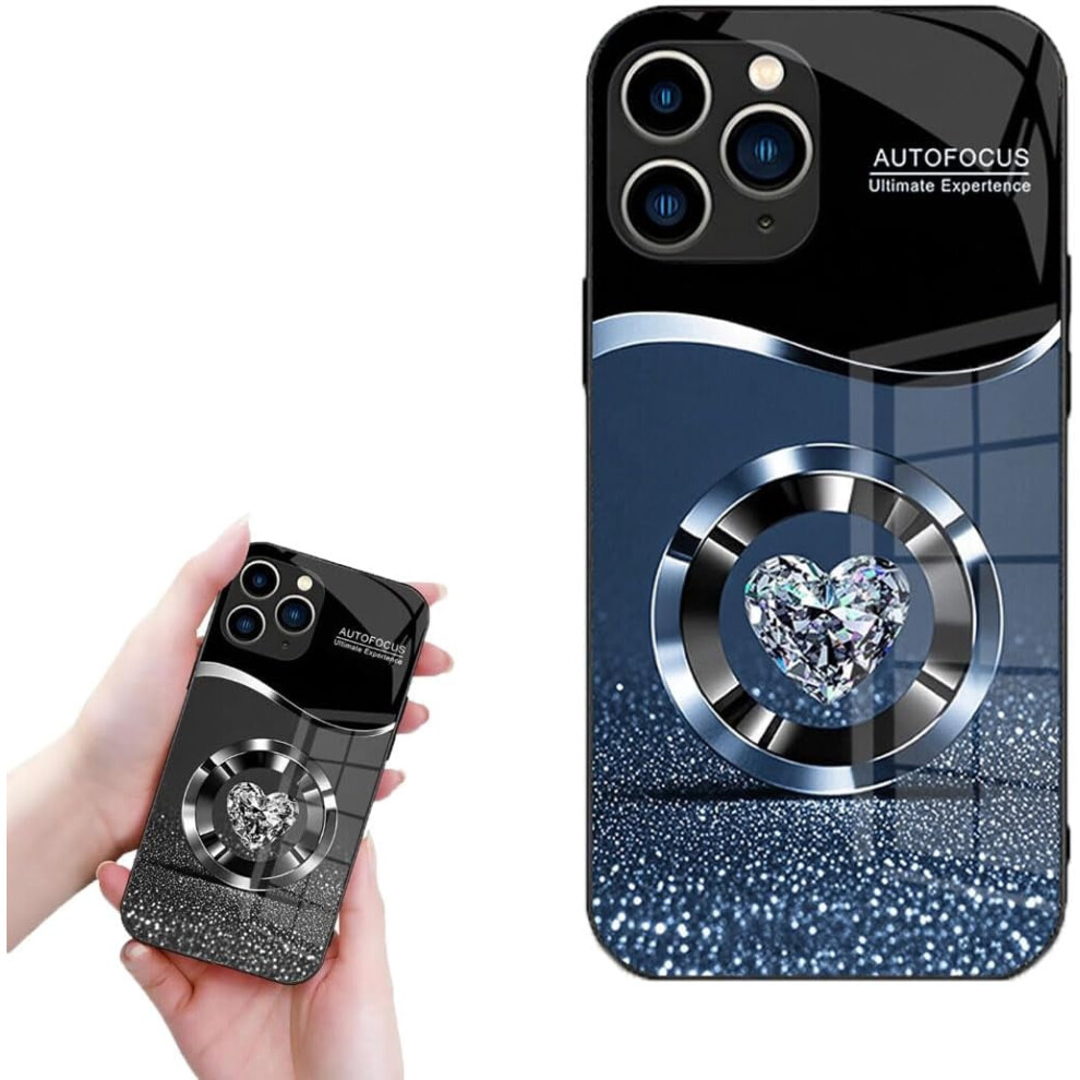 Diamond Heart Glass Phone Case For Apple Â Scratch And 962125679014