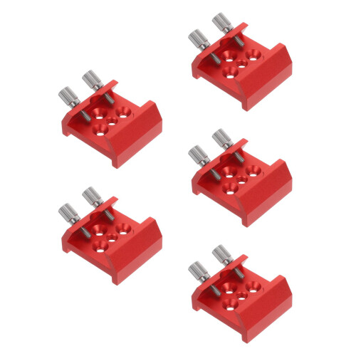 5Pcs Weather-Resistant Red Dovetail Clamp Base for Telescope Use