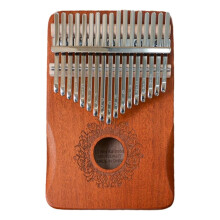 Thumb Piano 17 Keys Mahogany Wood for Kids