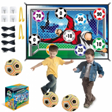 Soccer Game Set Toddlers Soccer Goals with Mat, Soccer Practice Equipment for Kids Christmas or Birthday Gifts(Orange)