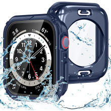 2-in-1 Waterproof Rugged Case for Apple Watch Series 8/7 (41mm) – Compatible with Apple Watch, Includes Screen Protector & 360 Protective Glass