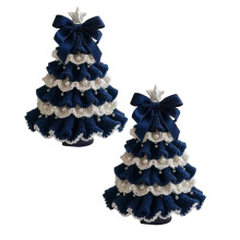DIY Crochet Christmas Bell Ornament Kit (1/2/4 pcs), Handmade Santa Bell for Tree, Knitted Holiday Decoration Kit