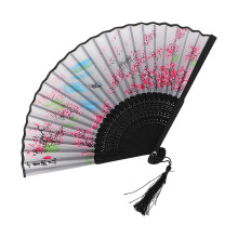 Vintage Folding Hand Fan Chinese Japanese Bamboo Fans Craft Gifts Women Dance Performance Props Home Decoration Ornaments