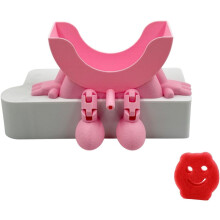 3D Printed Sponge Holder with Drainage and Legs Red
