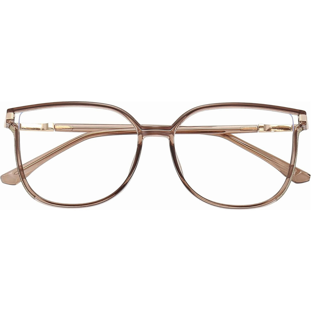 Blue/Light Women's Portable Anti- Glasses, Tr90 Lightweight Frame With Uv400 & Anti-Glare Lenses For Computer, Reading, Phone Use