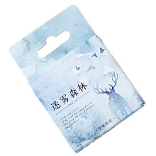 46pcs Misty Forest Handbook Stickers 44x44x11mm