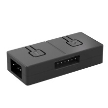 5V to 12V ARGB Fan Converter Sync Adapter with Manual Controller 3Pin to 4Pin Light Fan