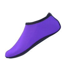 Kids Toddler Water Shoes Barefoot Quick-Dry Aqua Socks for Boys Girls Baby with Non-Slip Rubber Sole Purple 8-9 Years