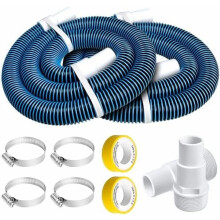 Tuyaux de 90 cm pour pompe de filtration de piscine Hayward, kit de remplacement de tuyau avec connecteur de 38 mm (paquet de 2) pour piscine hors sol