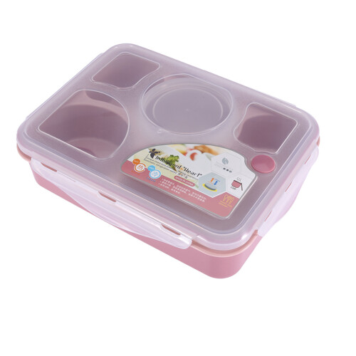 Στοιβαζόμενα δοχεία Bento, φορητά και ελαφριά, διπλής στρώσης θήκη σαλάτας, στεγανή 2
