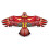 Flat Eagle Kite Μεγάλος Χαρταετός με Μύγα και Πουλί για Παιδιά Περιλαμβάνει Πετονιά 20 1