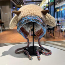 Creative Antler Hat & Bag 2-in-1, Original Design Festive Christmas, Warm Foldable Hat Handbag Gift