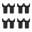 8Pcs Black Plastic Wheelchair Seat Rail Blocks Noise Reduction Durable 5