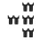 8Pcs Black Plastic Wheelchair Seat Rail Blocks Noise Reduction Durable 8