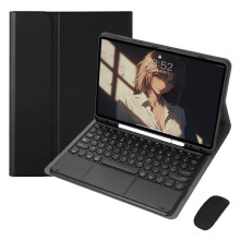 Husă subțire cu tastatură compatibilă cu Samsung Galaxy Tab S6Lite 10.4" (2024/2022/2020), detașabilă, touchpad și suport pentru creion