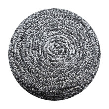 1-pakning stålullskrubber, kraftige skureputer i rustfritt stål for tallerkener, gryter, panner, bad og stekeovn – 12,5 cm