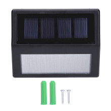 Solar Garden Lights, Stainless Steel Solar-Powered Outdoor Decorators for Patio, Walkway, Driveway, Intelligent Lighting Control Ensures Brighter