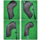 10pack Elastic Golf Club Head Covers Protective Sleeves with Dustproof 8