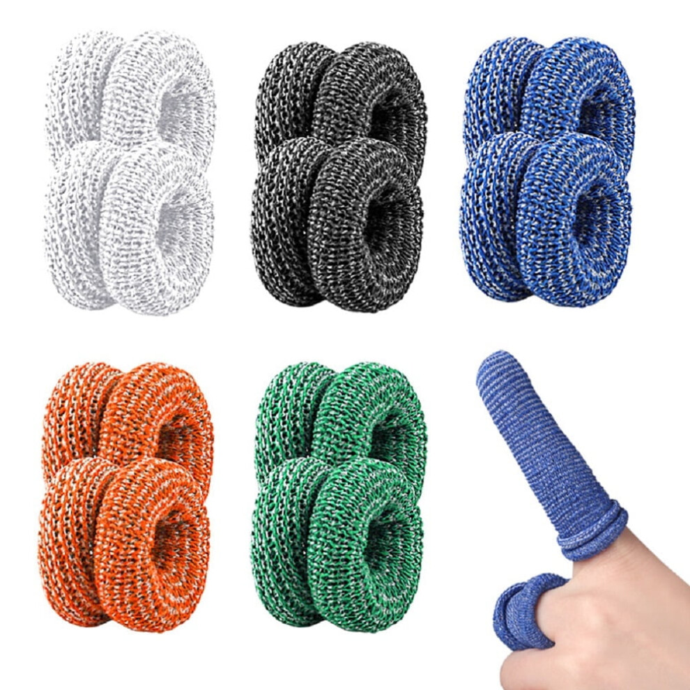 10-Pack Tubular Finger Bandages â Elastic Cotton, Breathable, for Sprains, Swelling, Cuts | Compatible with Sports, Gardening, Work