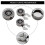 1 Pair Rhinestones Cuff Round Button Covers for Men Button Covers Cufflinks Attend Accessories 2