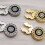 1 Pair Rhinestones Cuff Round Button Covers for Men Button Covers Cufflinks Attend Accessories 3