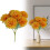 Artificial Fall Chrysanthemums Orange Bouquet 12 Stems 1