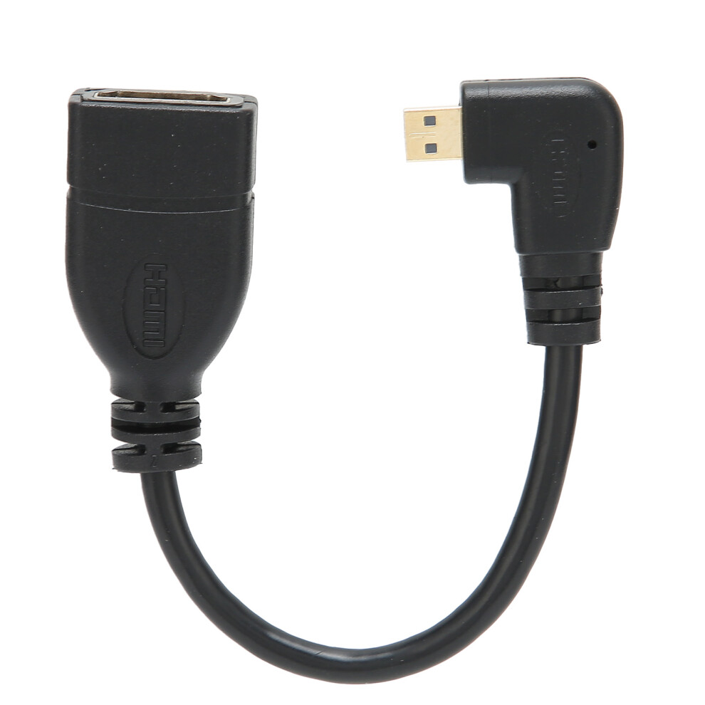 Micro Hdmi Adapter90degree Left Toward Hdmi Converter High Quality Stable Signal Transmission Lossless Transmission Compatibility True Hd 9175034210464