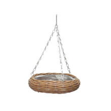 Universal Zipper Repair Kit Inspired Hanging Basket Natural Straw Woven Look Handwoven Birdhouse Garden Decor PE Material High Quality Easy