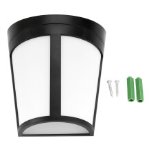 LED Wall Light With Motion Sensor Adjustable Color Temperature Solar Powered Matte Lampshade For Damp Wet Area Usage In Garden Patio Fence Corridor