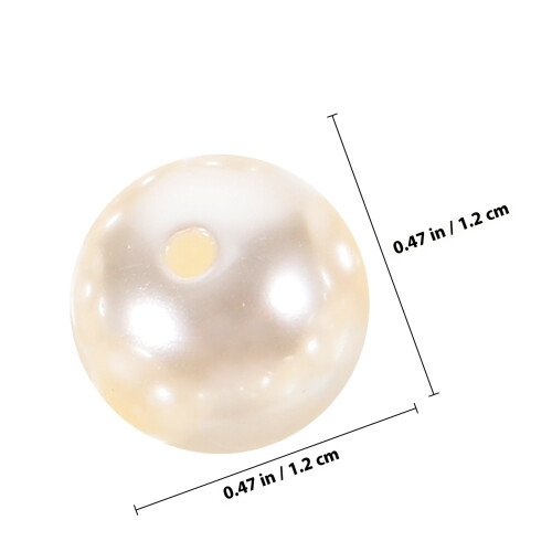 50 Pcs Flat Back Pearls For Crafting Buttons Miss 1